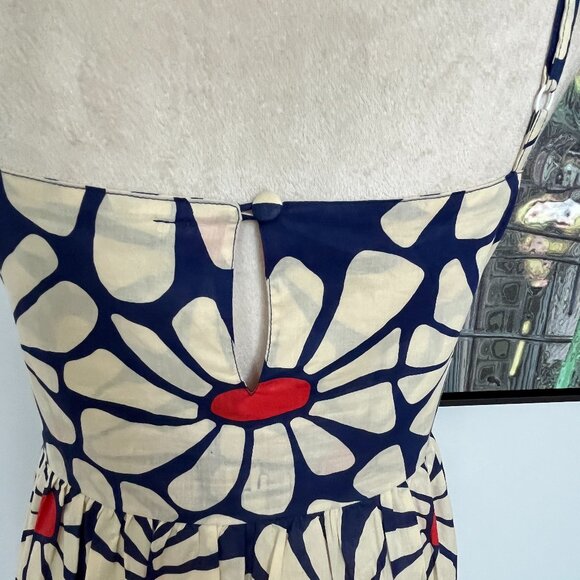 Mata Traders Blue Floral Midi Sundress L - Picture 6 of 9